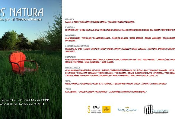 La exposición «Ars Natura: Artistas por el Medioambiente» llega al Salón del Apeadero del Real Alcázar de Sevilla el próximo 15 de septiembre